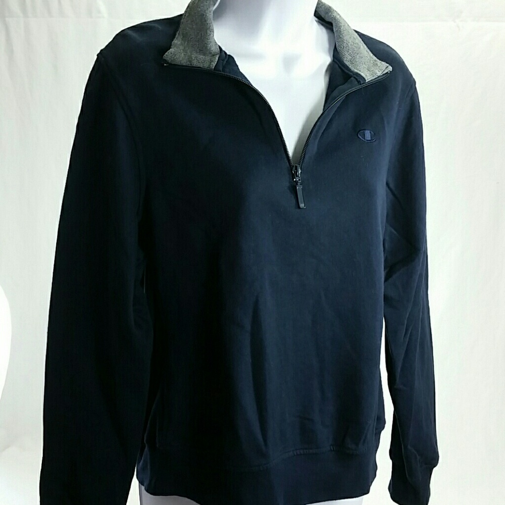 Champion Organics Navy Gray Cotton Sweatshirt